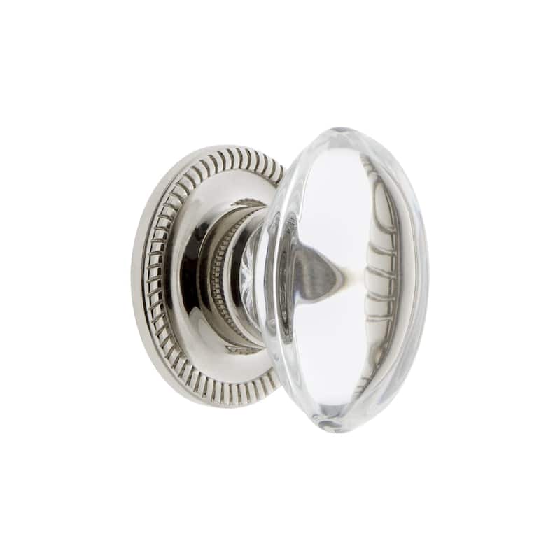 Grandeur PROV-CRYS-KNOB-NEWP Provence 1-3/4" Solid Crystal Vintage - Polished Nickel