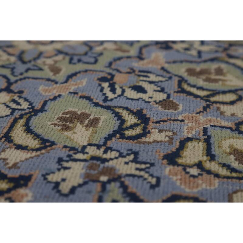 Traditional Kashan Persian Vintage Area Rug Handmade Wool Carpet - 8'0" x 12'3"