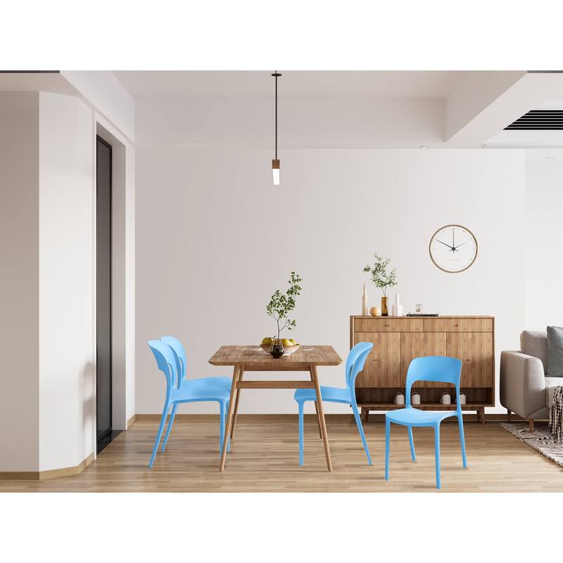 Porthos Home Brody Stackable Plastic Dining Chairs (Set of 2)