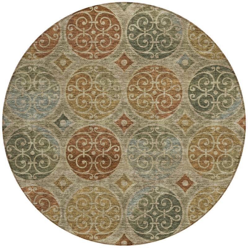 HomeRoots Trellis Transitional Rectangle Outdoor Rug