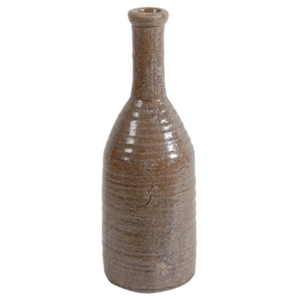 Traditionally Designed Ceramic Vase, Brown
