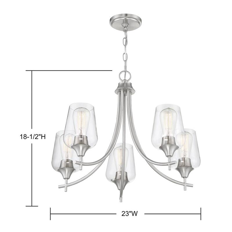 Savoy House Octave 5 Light 23" Wide Chandelier