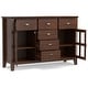 preview thumbnail 59 of 78, WYNDENHALL Stratford Solid Wood Transitional Sideboard Buffet - 54 inch Wide