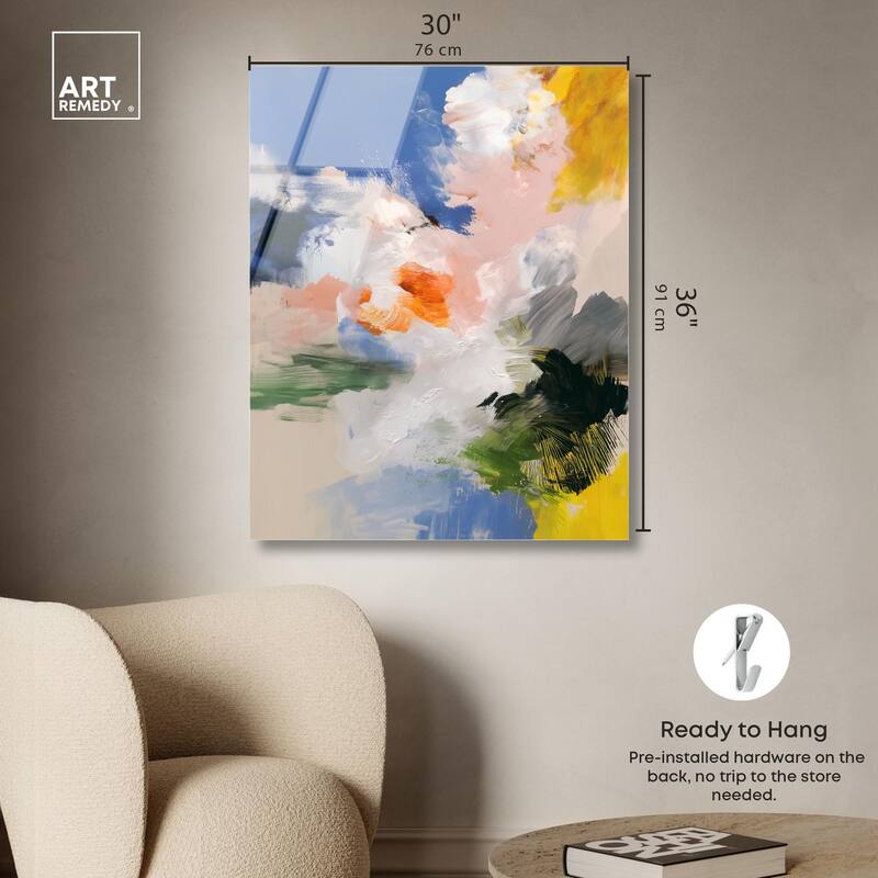 Clouds and Color I Acrylic by Art Remedy, Ready to Hang