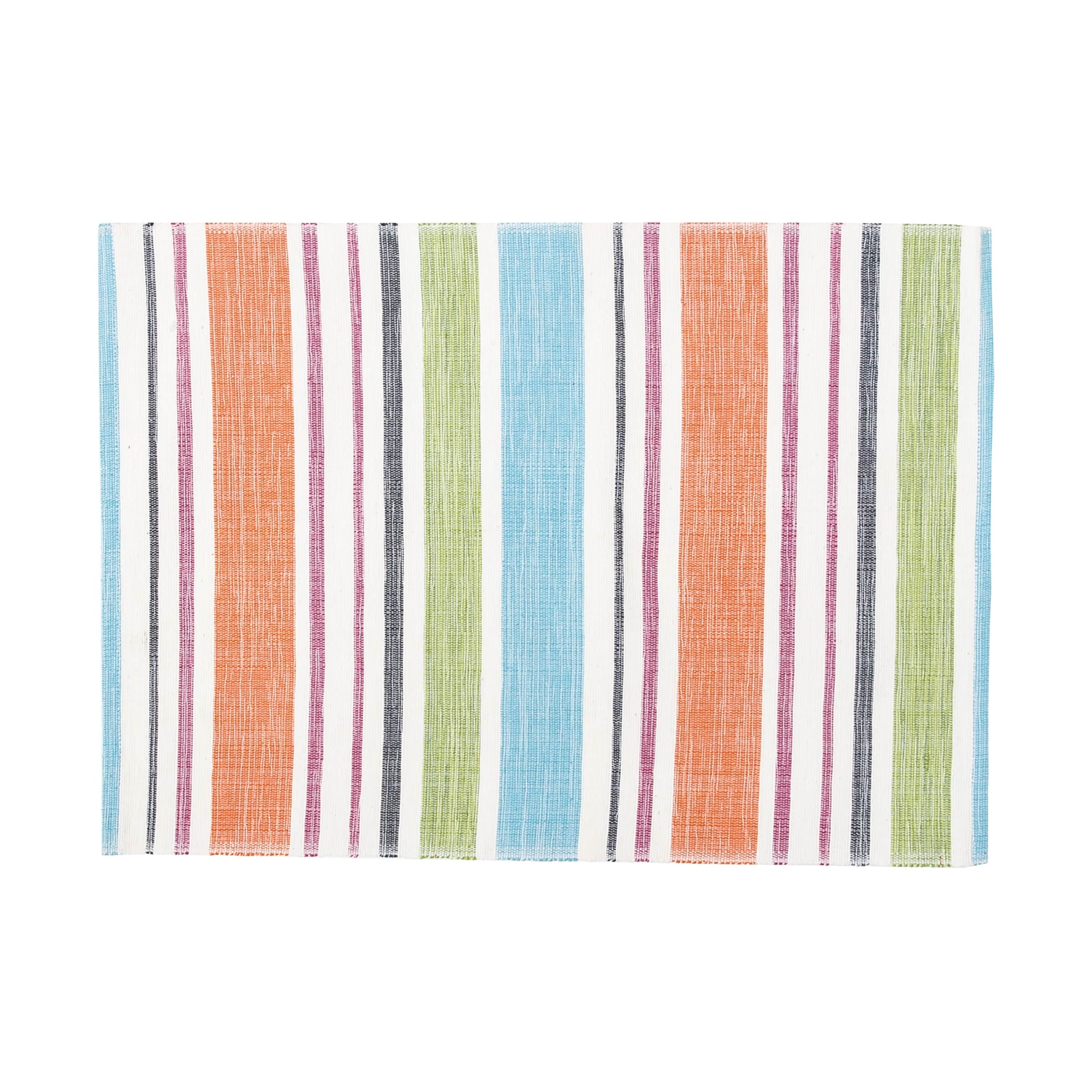 Sven Stripe Cotton Woven Placemats Set of 6, 13" x 19"