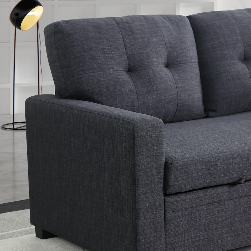 Modern Living Room Modular Sofa with Pull-out Bed and Hidden Storage