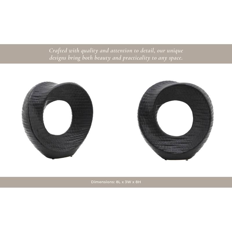 Sagebrook Home Modern Stoneware Ceramic Decorative Object