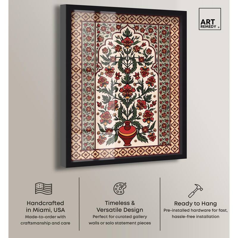 Royal Floral Mat Shadowbox by Art Remedy