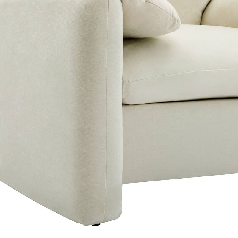 38.6'W Modern Style Chenille Oversized Armchair