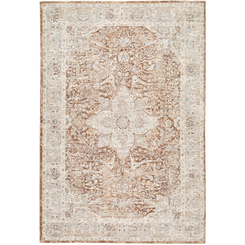 Livabliss Poem Traditional Area Rug - Tan - 9' x 12'2"