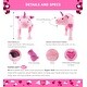 preview thumbnail 2 of 4, DolliBu Happy Mother’s Day Soft Pink Unicorn Plush Hat with Pink Heart - 16 inches