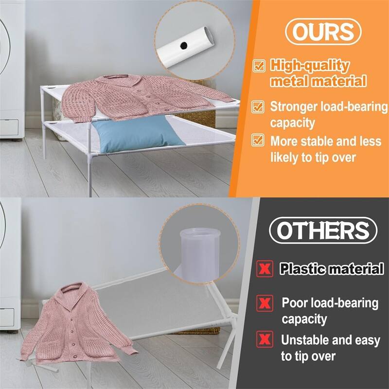 Mesh Stackable Sweater Drying Rack - Flat Design