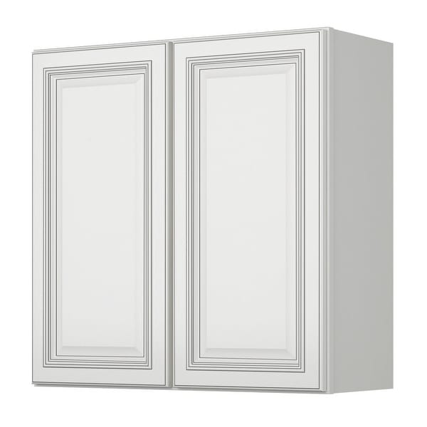 Sunny Wood Slw3030 A Sanibel 30 X Double Door Wall Cabinet Sunny Wood Slw3030 A Sanibel 30 X Double Door Wall Cabinet Off White With Charcoal Glaze Free Shipping Today 16907116