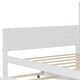 preview thumbnail 7 of 16, Wooden Twin Size Daybed with Storage Shelves, Multi-functional Bed with Twin Size Trundle Bed and Study Desk, Antique White