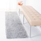 SAFAVIEH August Shag Veroana Solid 1.5-inch Thick Rug - 2 x 11 Runner - Silver