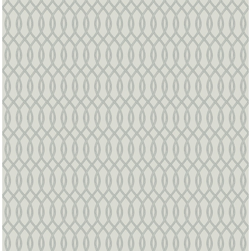 Seabrook Designs Lauressa Mini Ogee Unpasted Wallpaper