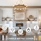 preview thumbnail 3 of 4, Candle Covers Sleeves, Socket Sleeves for Candelabra Base Bulbs
