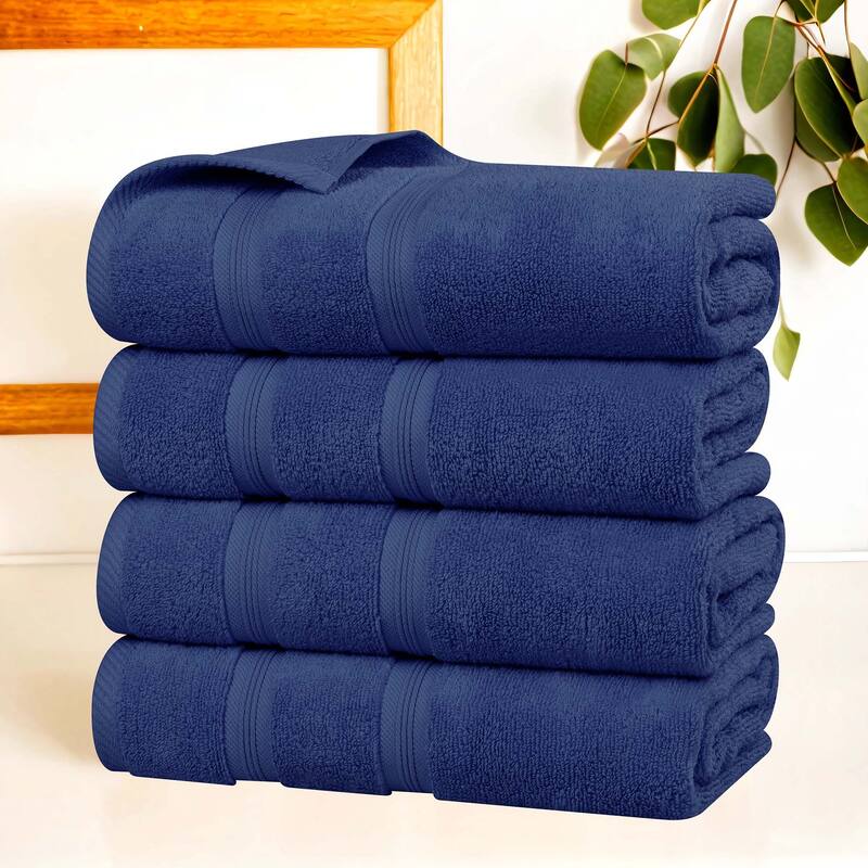 Superior Smart Dry Zero Twist Cotton Bath Towels, Set of 4
