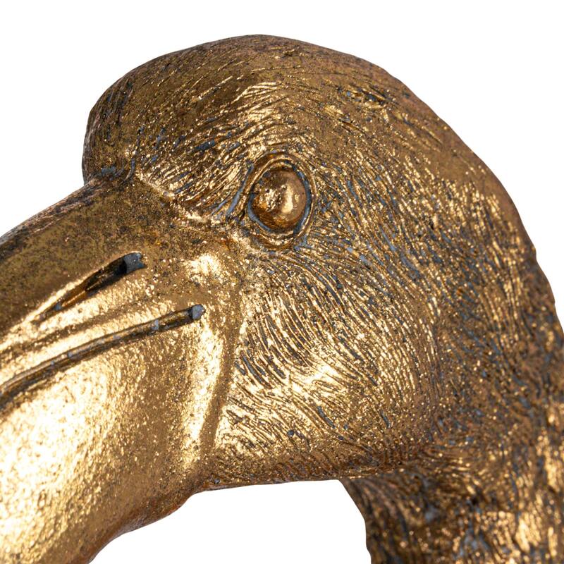 Decorative Resin Bird Bust Wall Décor - 5.8"L x 3.8"W x 11.8"H