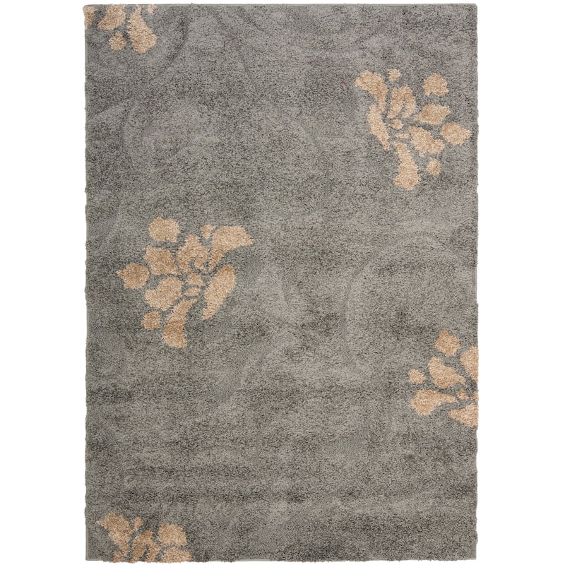 SAFAVIEH Florida Shag Nanny Floral Scroll 1.2-inch Thick Rug