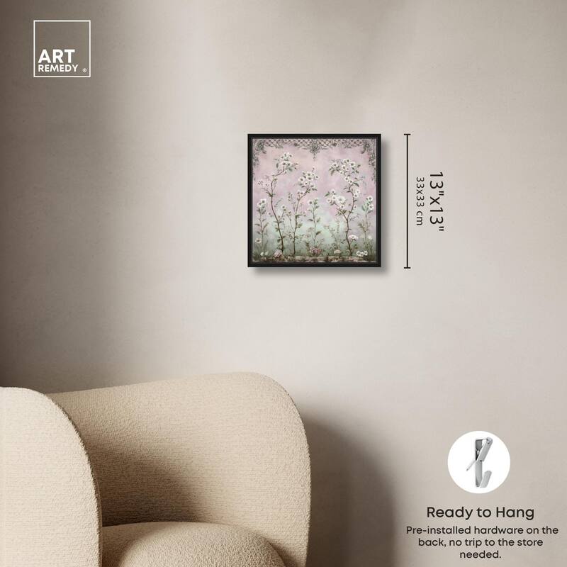 Floral Frieze in Fade Canvas by Art Remedy