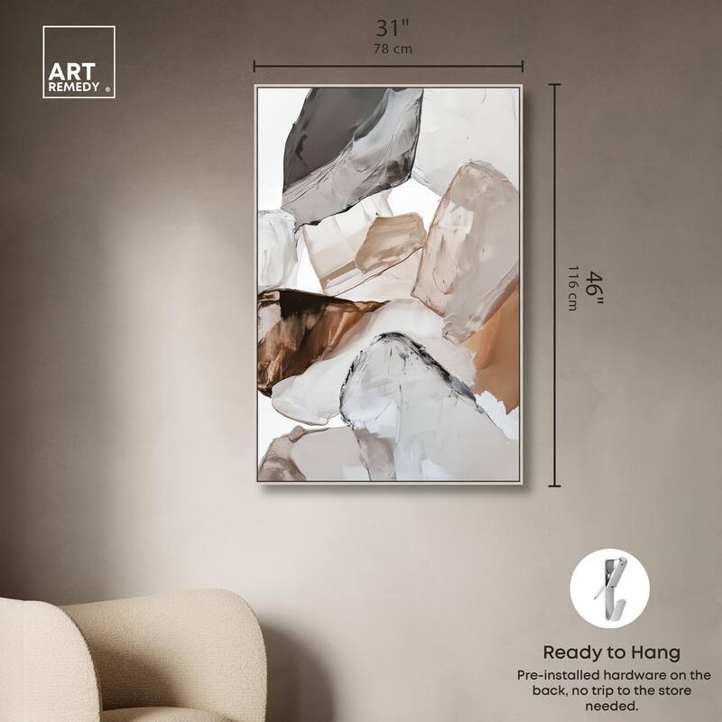 Sedimentary Hues II Canvas by Art Remedy