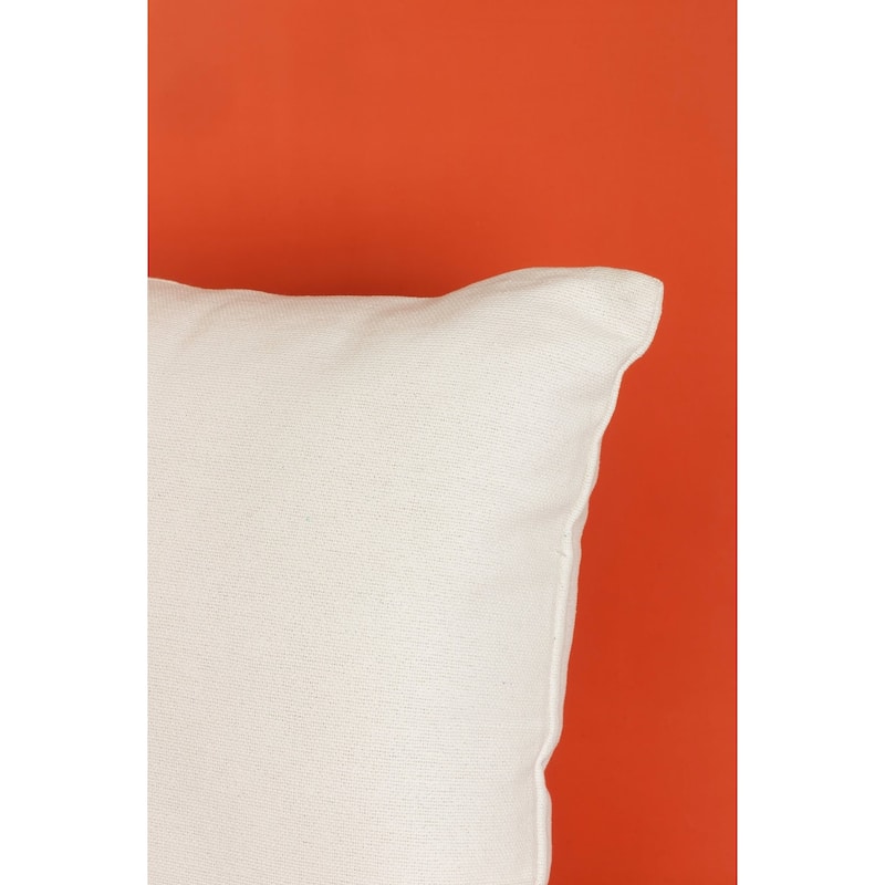 Fursat Ivory Throw Pillow with Insert, 18X18