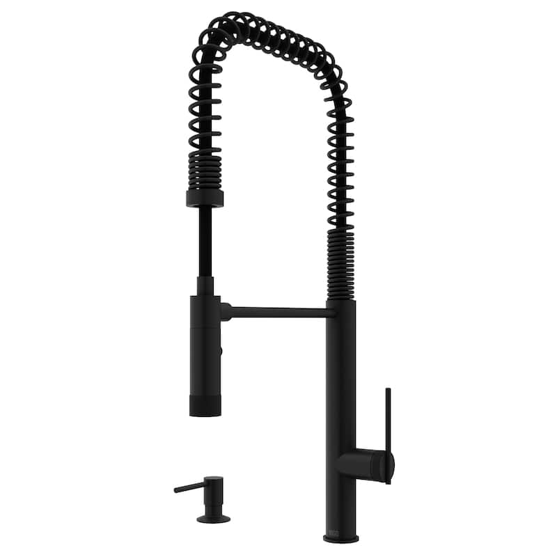 VIGO Sterling 23" H Single Handle Pull-Down Sprayer Kitchen Faucet
