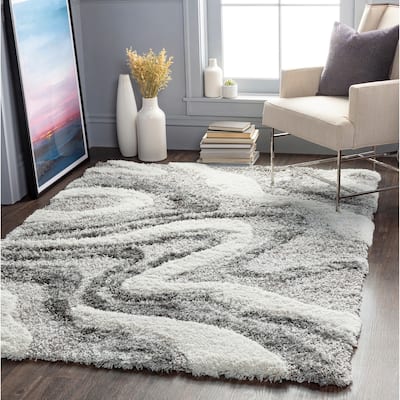 Artistic Weavers Corinne Modern Swirl Plush Shag Area Rug