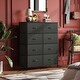 preview thumbnail 7 of 18, Dresser for Bedroom Kids Room with 8 Fabric Drawers Black