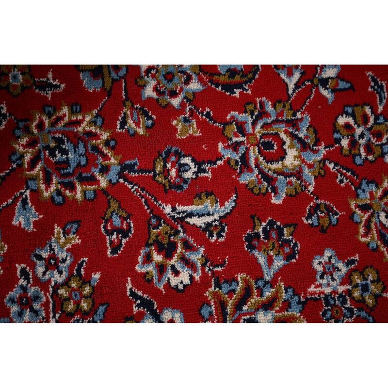 Floral Kashan Turkish Rug Oriental Machine-Made Carpet - 9'8" x 13'3"