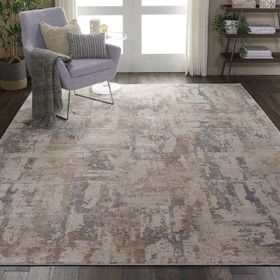 Rustic Textures Vintage Abstract Modern Area Rug