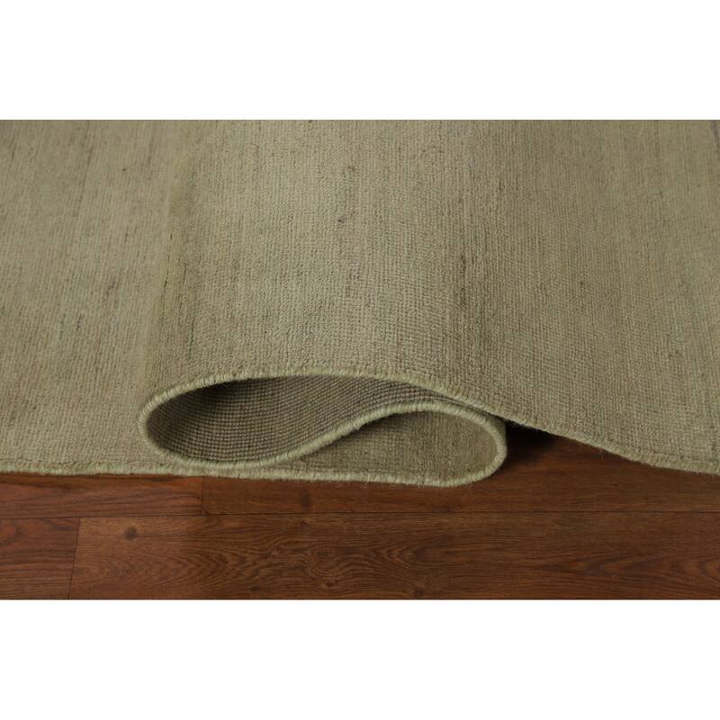 Contemporary Solid Gabbeh Oriental Area Rug Handmade Wool Carpet - 4'11" x 6'4"