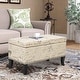 preview thumbnail 1 of 25, Adeco Storage Ottoman Bench Fabric Patterned Rectangular Toy Chests