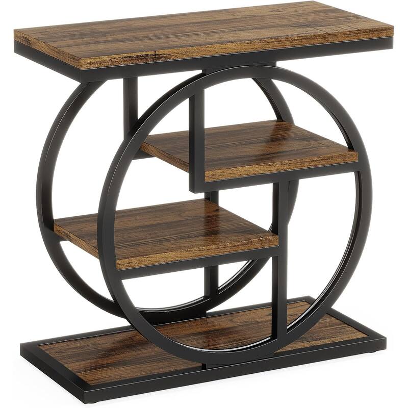 4-tier Narrow Side End Table for Living Room Bedroom