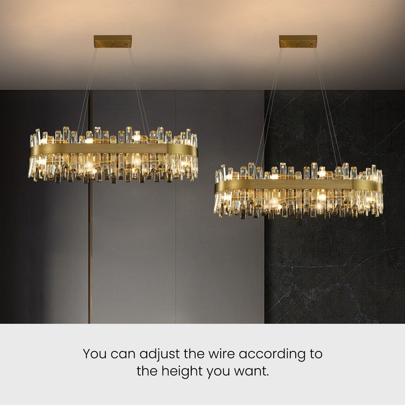 Gold wire chandelier discount