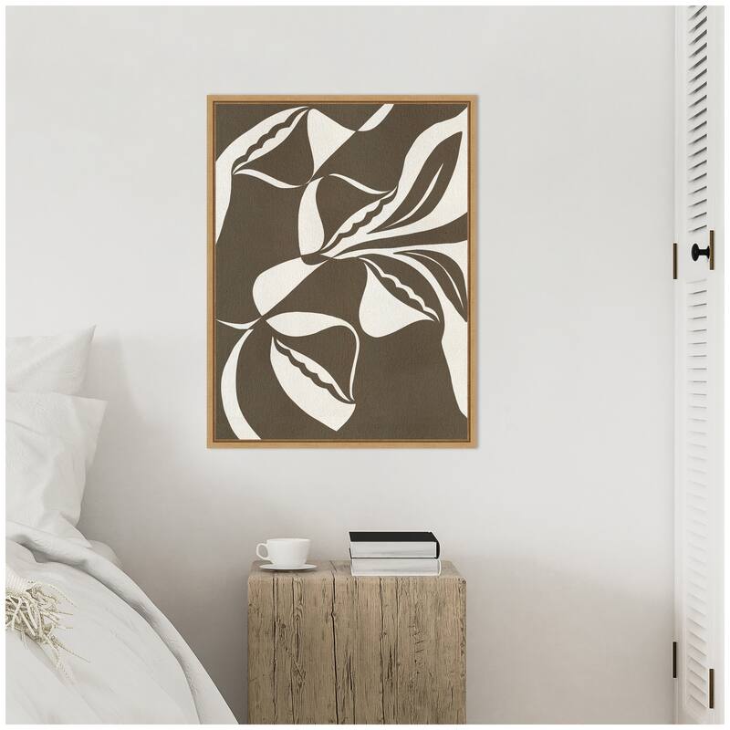 Kate and Laurel Sylvie Boundby Beauty 8 Framed Canvas by Shatha Al Dafai