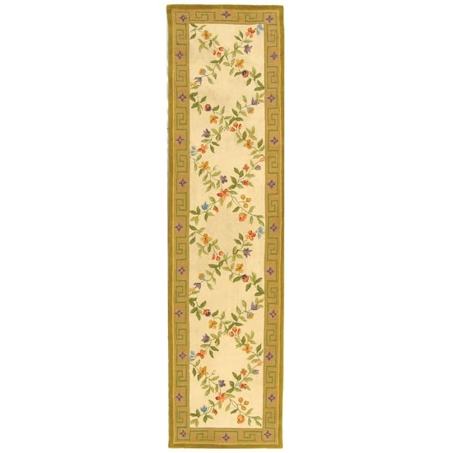 SAFAVIEH Handmade Berkeley Bice Botanical Wool Rug - 2' 6" x 10' - Multi - Runner