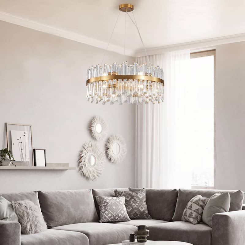 23.6-Inch Luxury Crystal Chandelier
