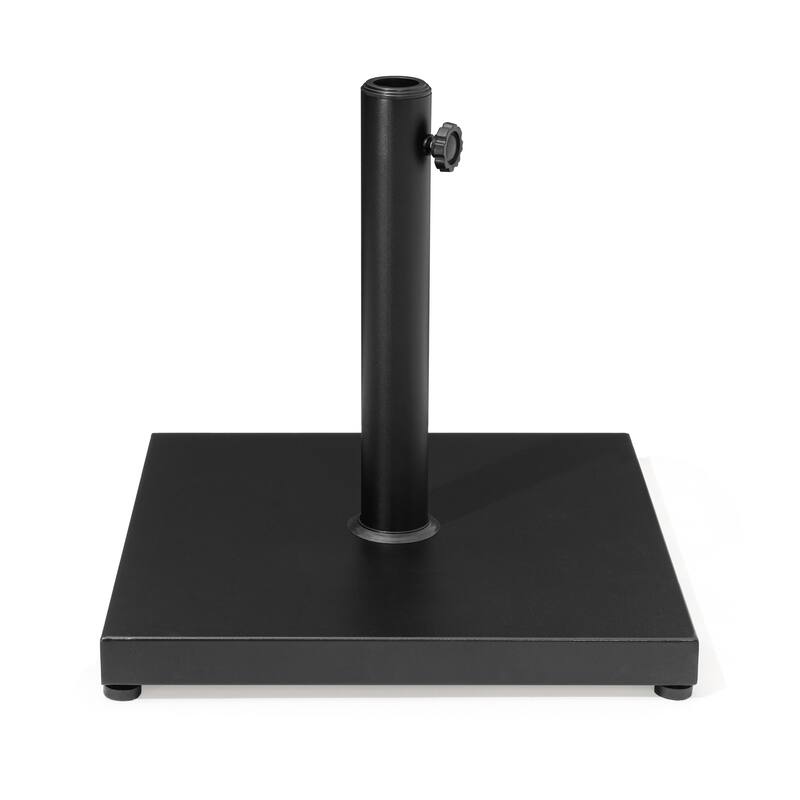 Umbrella Base Holder Square Weighted Stand for Outdoor Market Umbrella, Cement Concrete Steel
