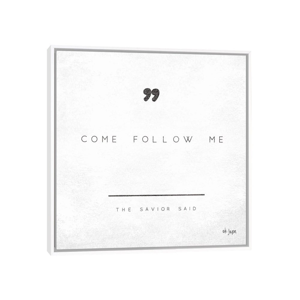 iCanvas "Come Follow Me" by Jaxn Blvd. Framed Canvas Print