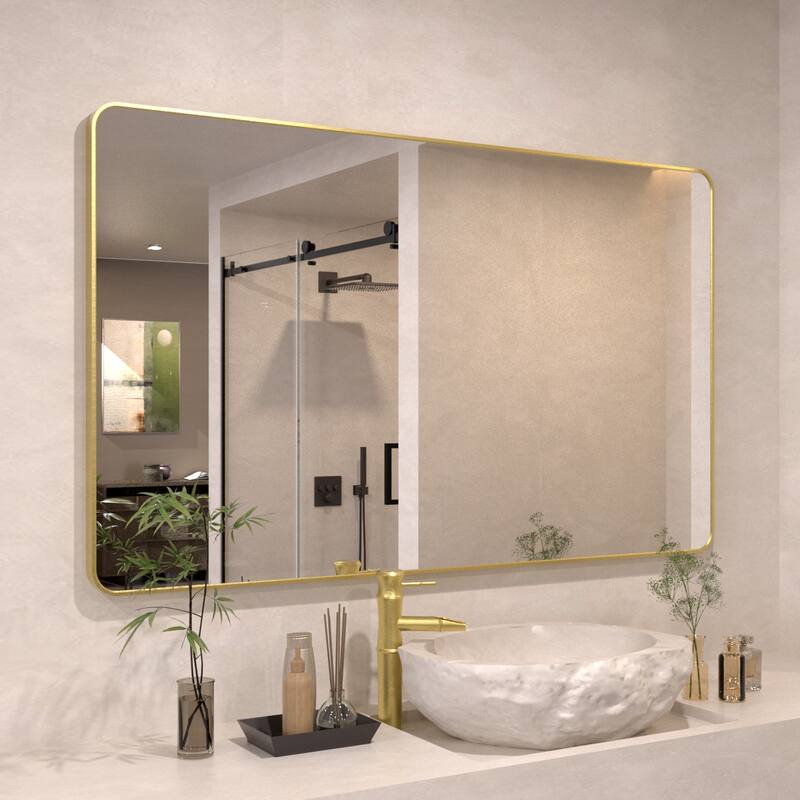 24/30/42/48/60 inch Rectangle Frameless Wall Mounted Bathroom Vanity Mirror