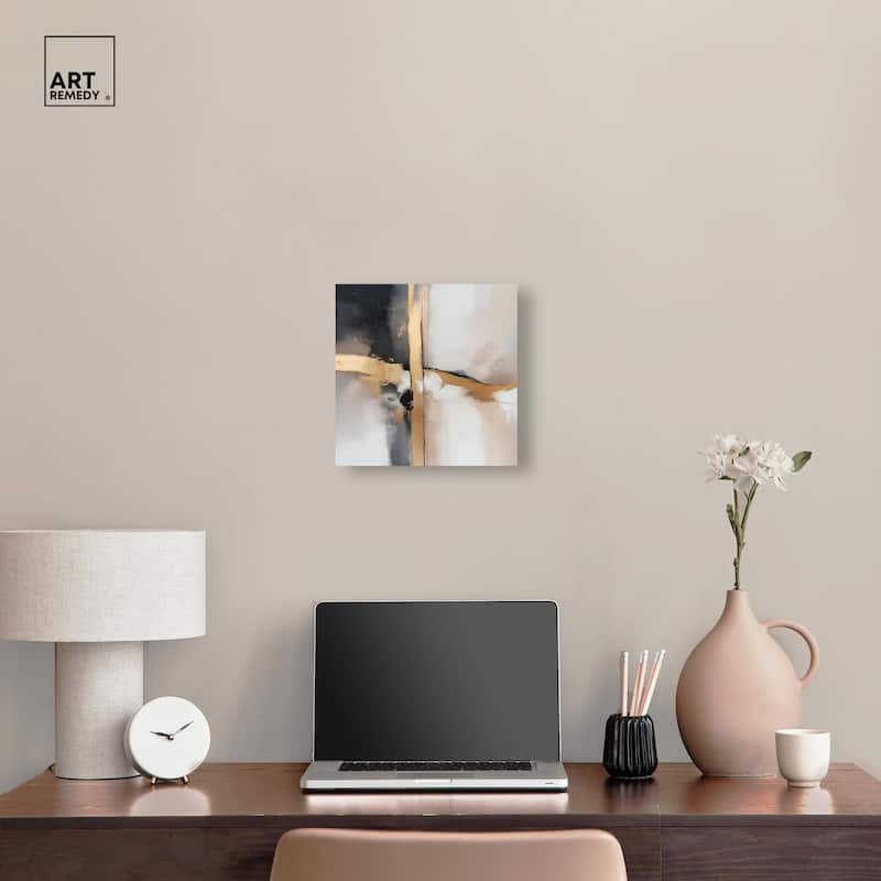 Gilded Rupture I Canvas by Art Remedy, Gallery Wrapped