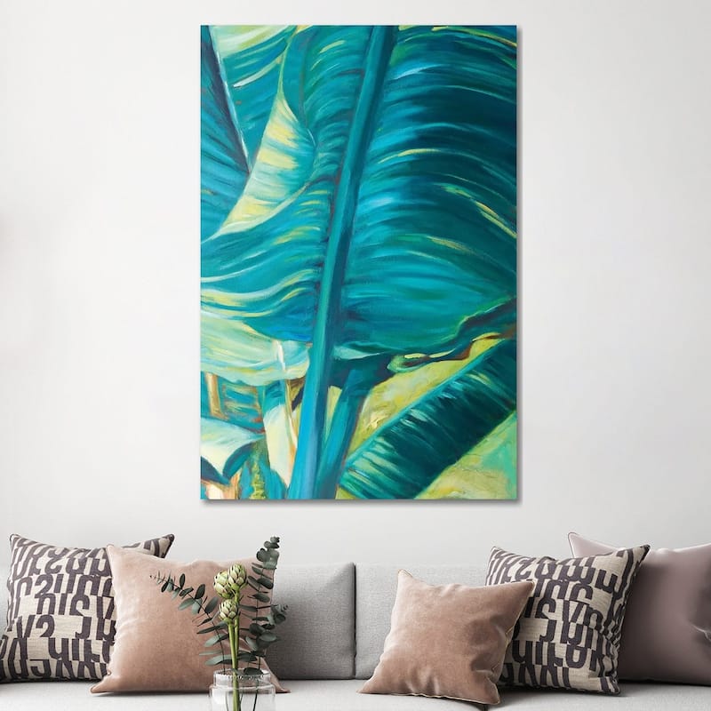 iCanvas "Green Banana Duo II" by Suzanne Wilkins Canvas Print