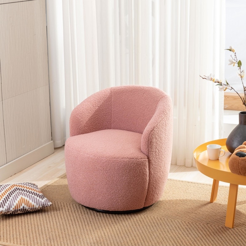 Barrel chair pink online