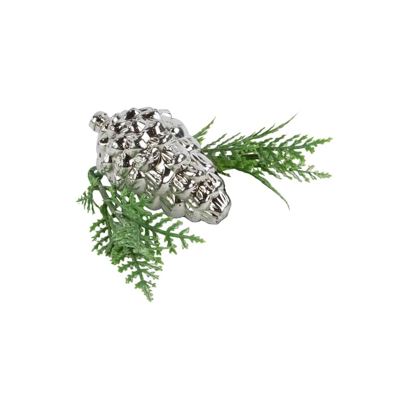 Pinecones and Snowflakes Christmas Decorations - 6"