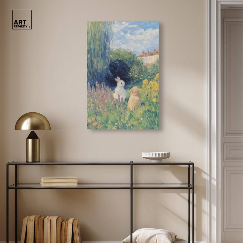 Quiet Gardeners Canvas by Art Remedy, Gallery Wrapped