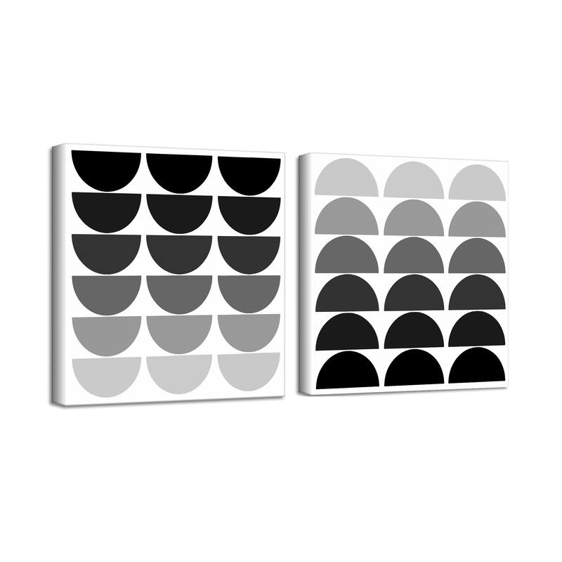 'Ink.Letter.Love XVII' Wrapped Canvas Wall Art Set by Corey Morrow