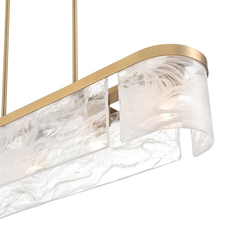 Artcraft Skye 6-Light Island-Light - Brushed Brass Finish