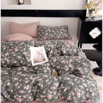 Nina Cherry Blossom 100% Cotton Comforter Set King